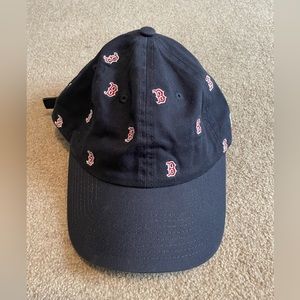 Boston Red Sox MLB All Over Logo Casual Classic Adjustable Hat Cap Team B Logos